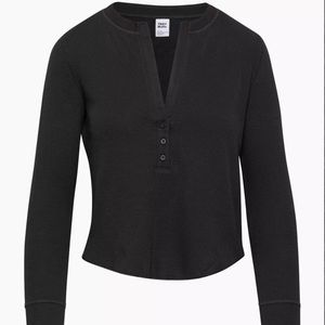 TNA Waffle Henley Long-sleeve